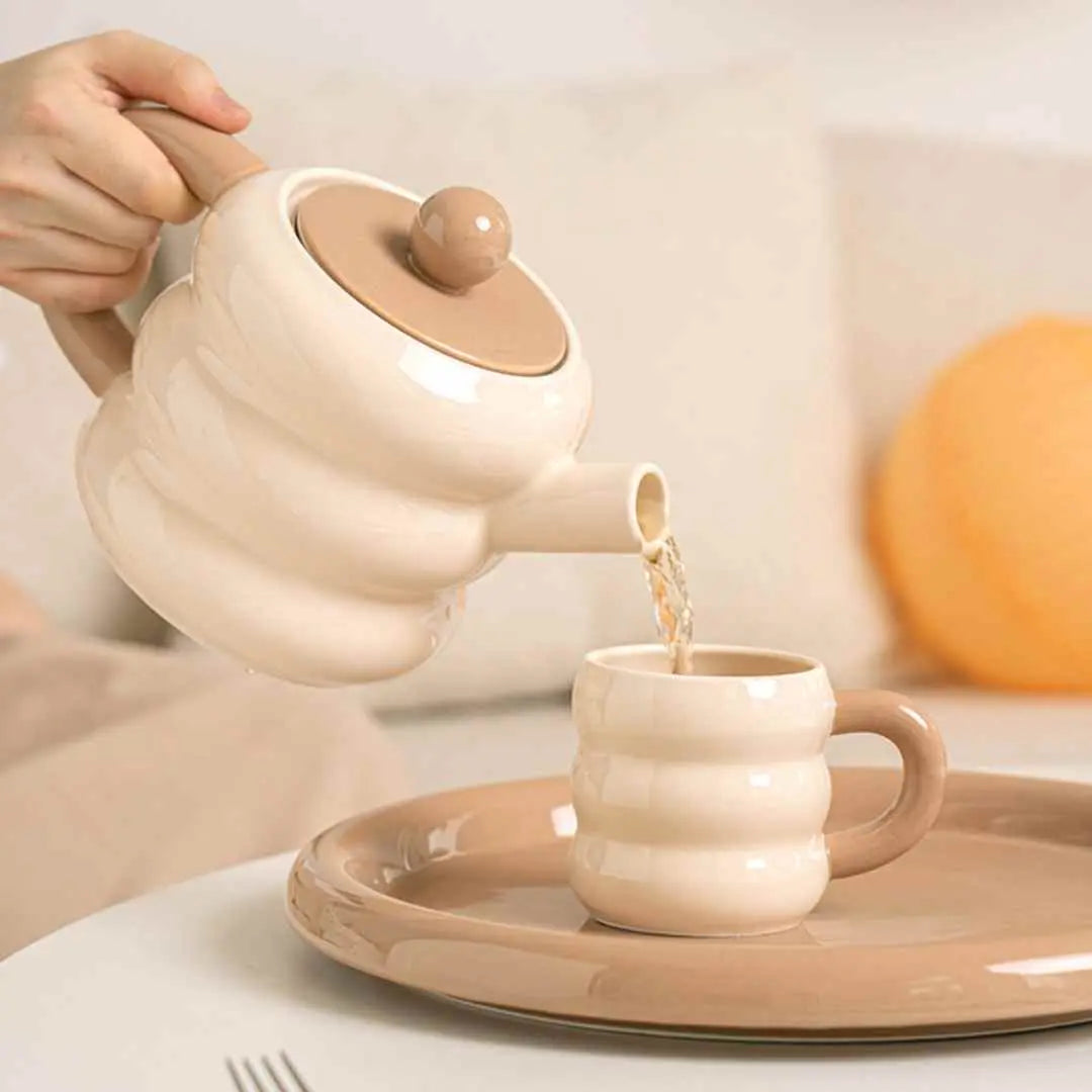 Calpis Ceramic Teapot Set-Speckled Space