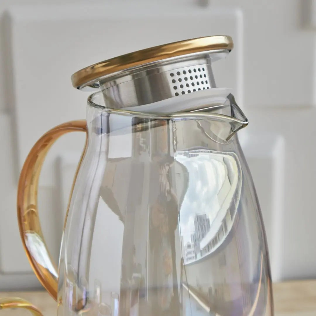 Optus Borosilicate Glass Jug Set-Speckled Space