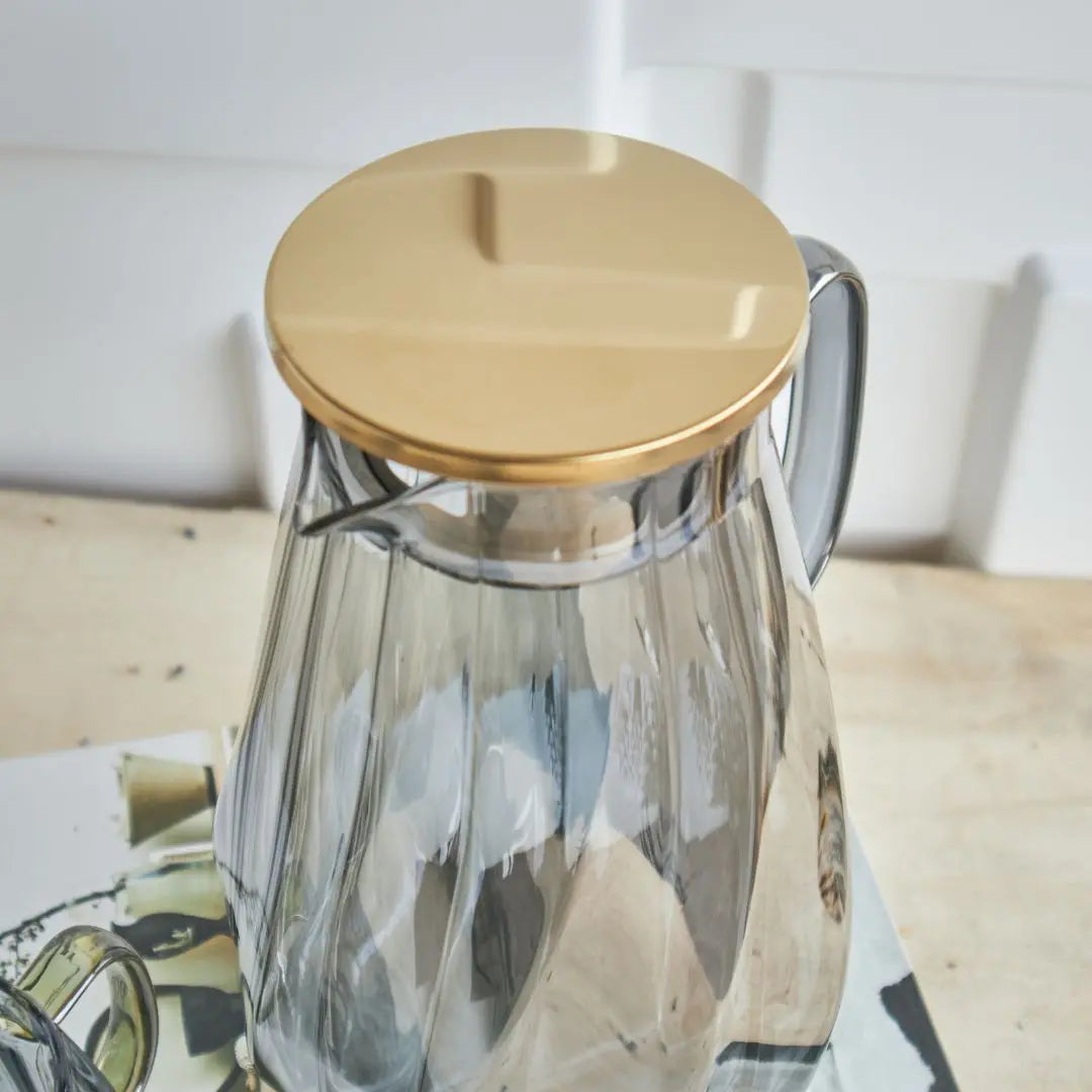 Quentin Borosilicate Glass Jug Set-Speckled Space