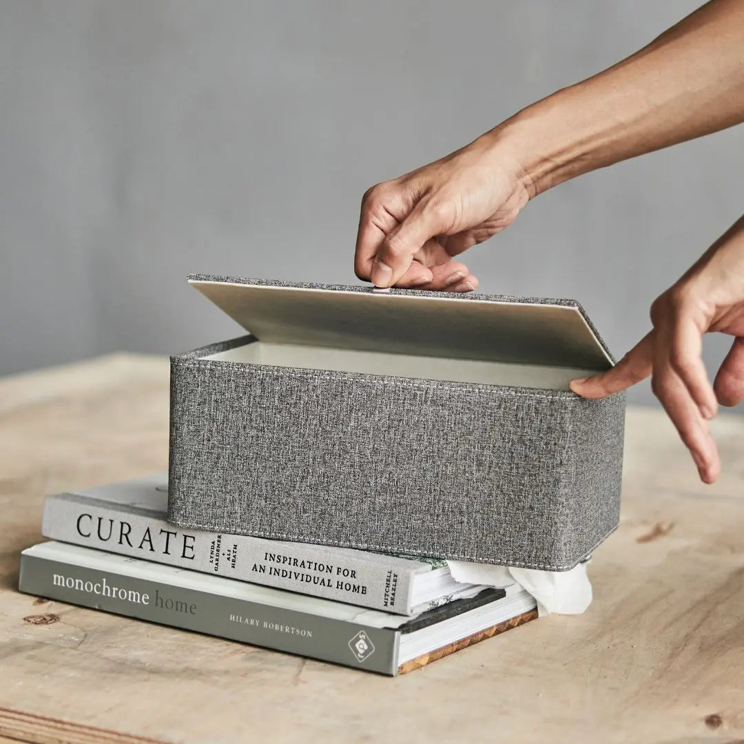 Itzel Tissue Box Holder-Speckled Space