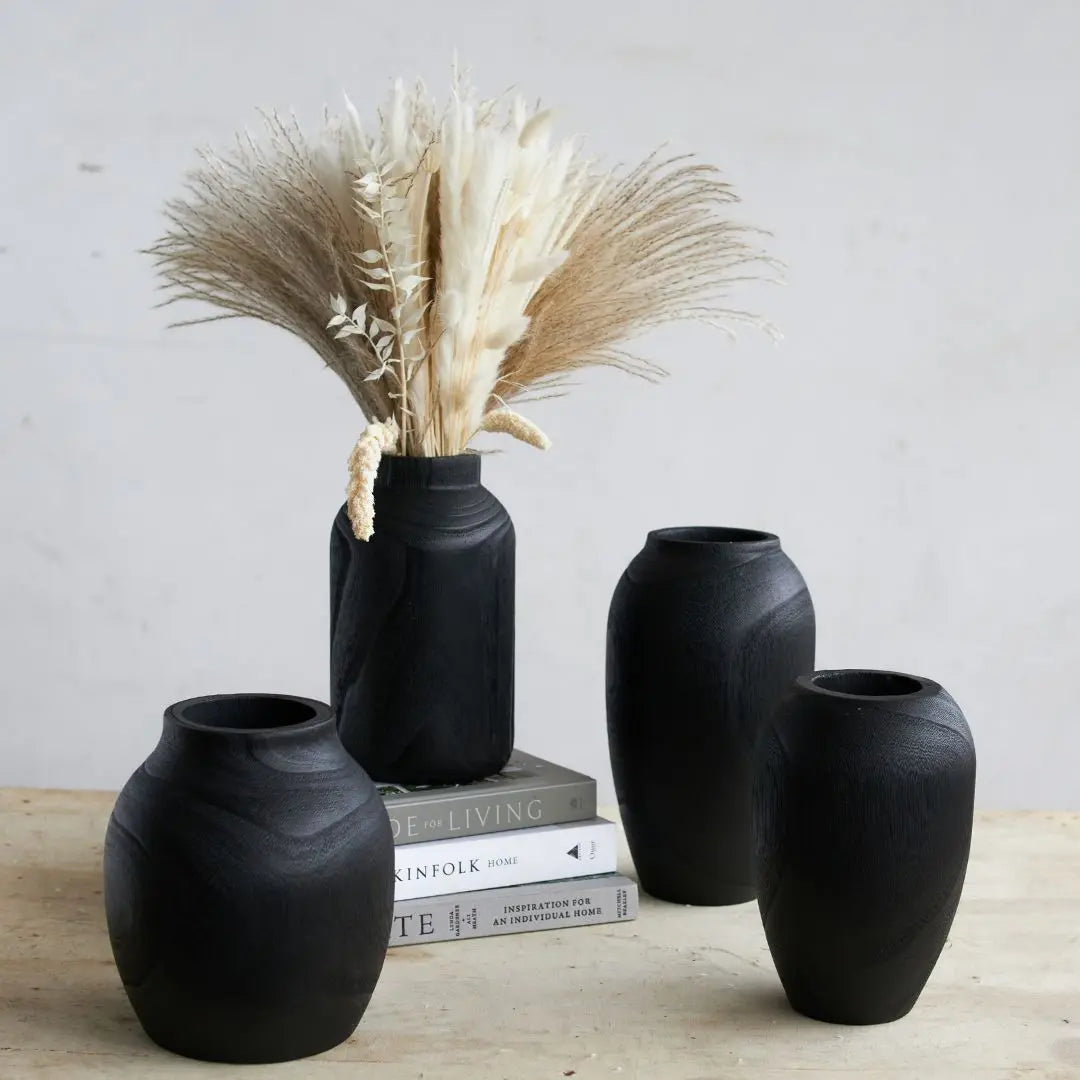 Joden Wooden Vase-Speckled Space