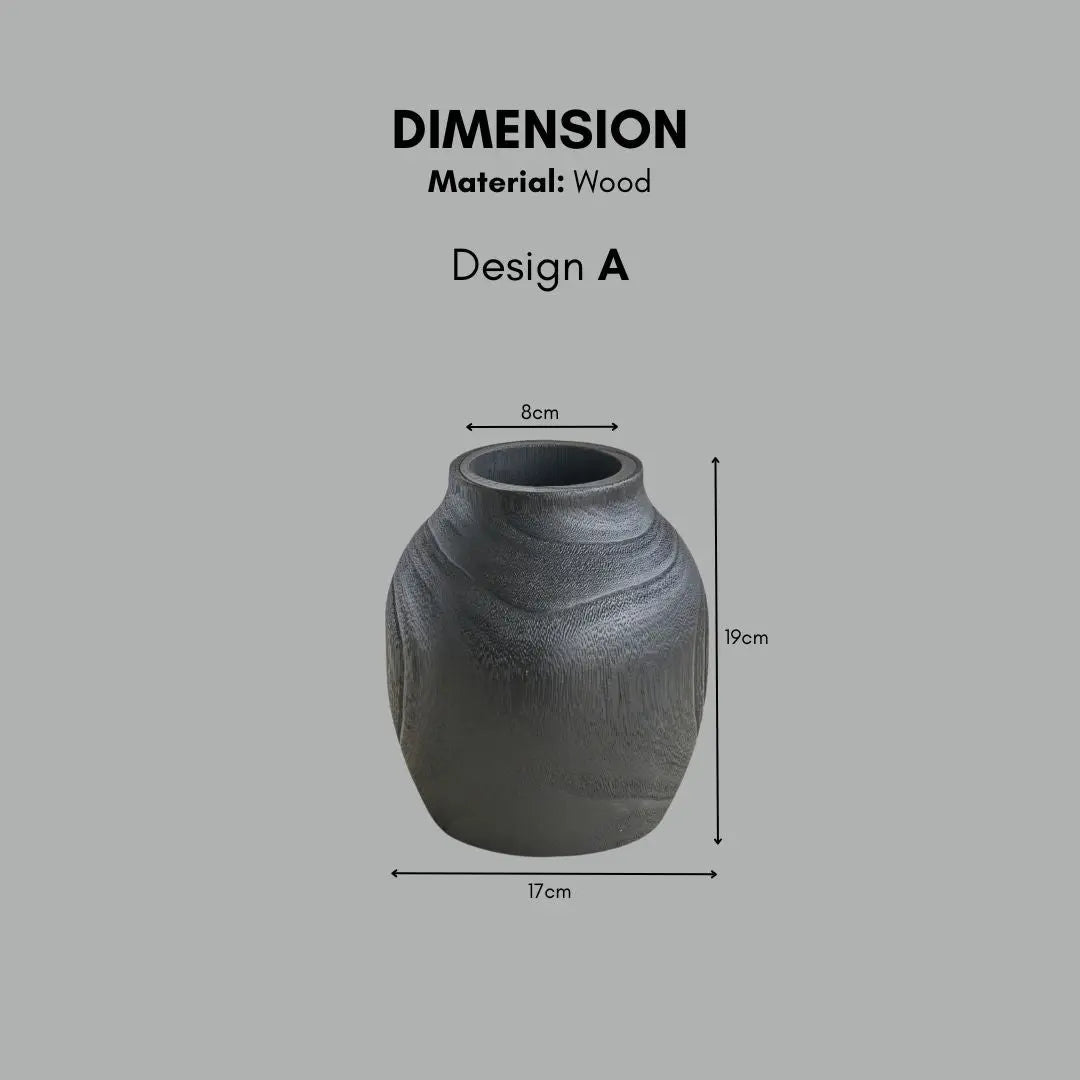 Joden Wooden Vase-Speckled Space