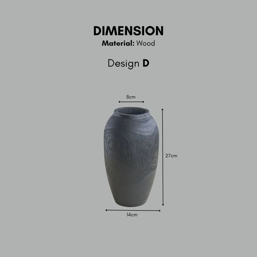 Joden Wooden Vase-Speckled Space