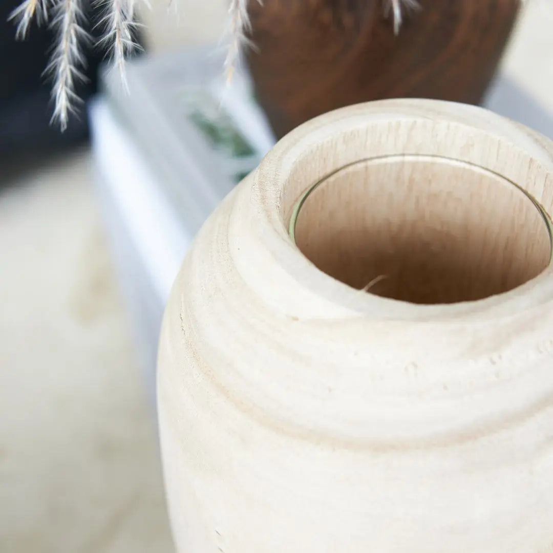 Locern Wooden Vase-Speckled Space