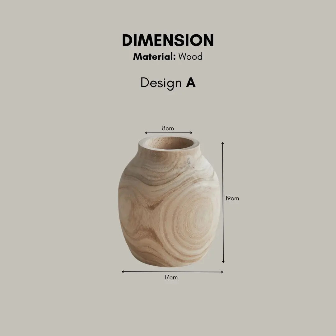 Locern Wooden Vase-Speckled Space