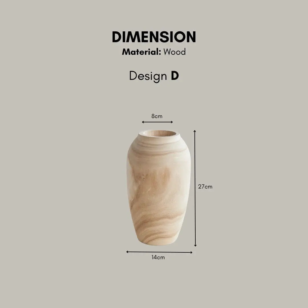 Locern Wooden Vase-Speckled Space