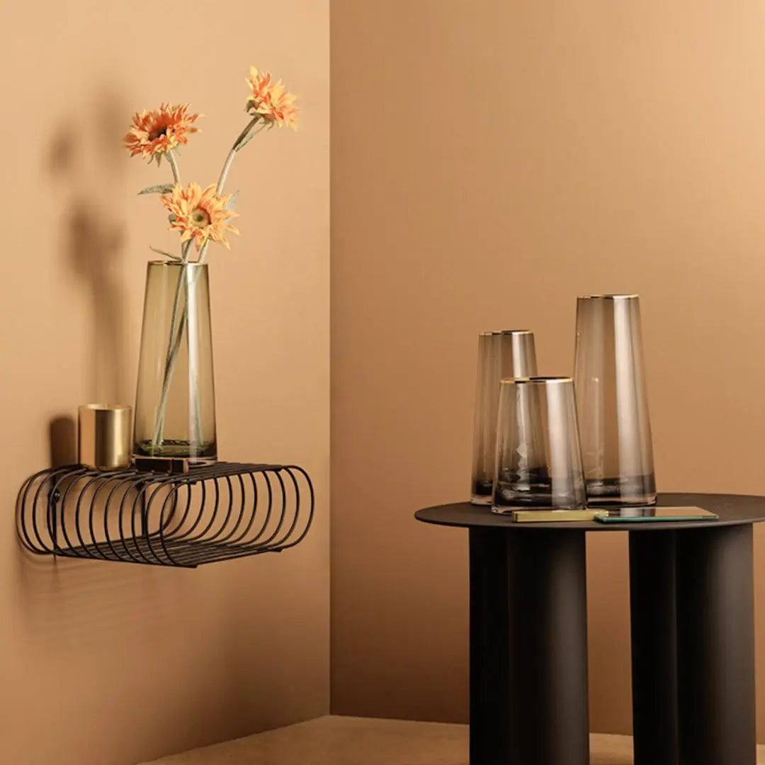 Sarelley Translucent Glass Vase-Speckled Space