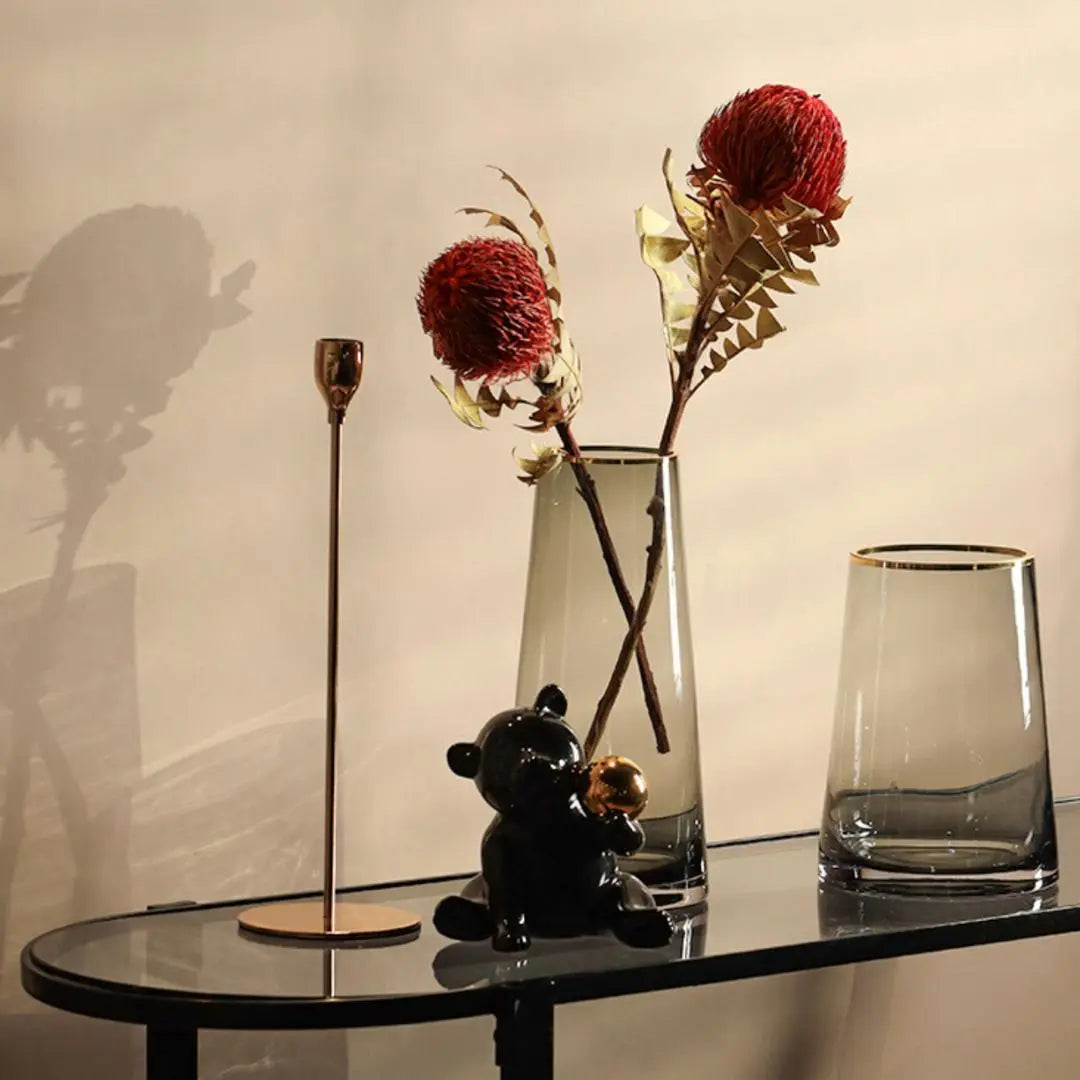 Sarelley Translucent Glass Vase-Speckled Space