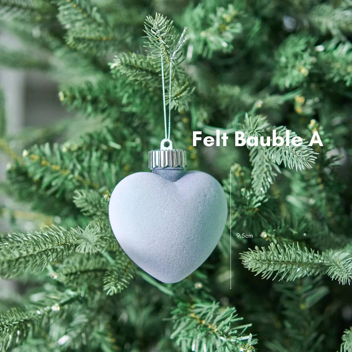 Christmas Velvet Non-Glitter Hanging Baubles-Speckled Space