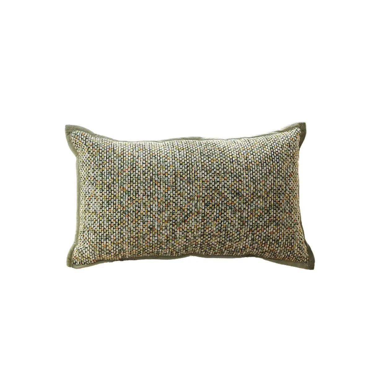 Baianca Green Textured Cushion Cover B Speckled Space