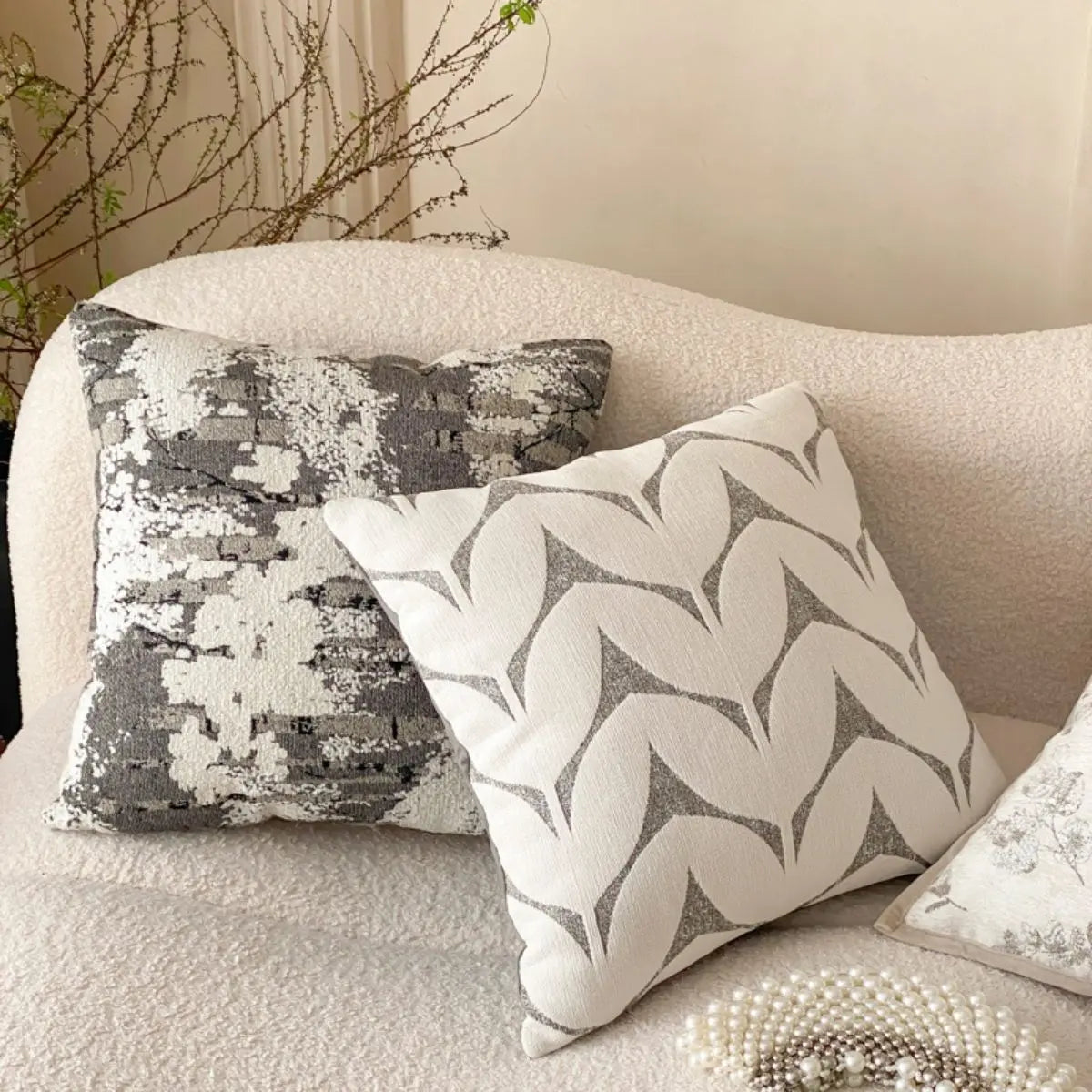 Bonas Grey Cushion Cover A Speckled Space