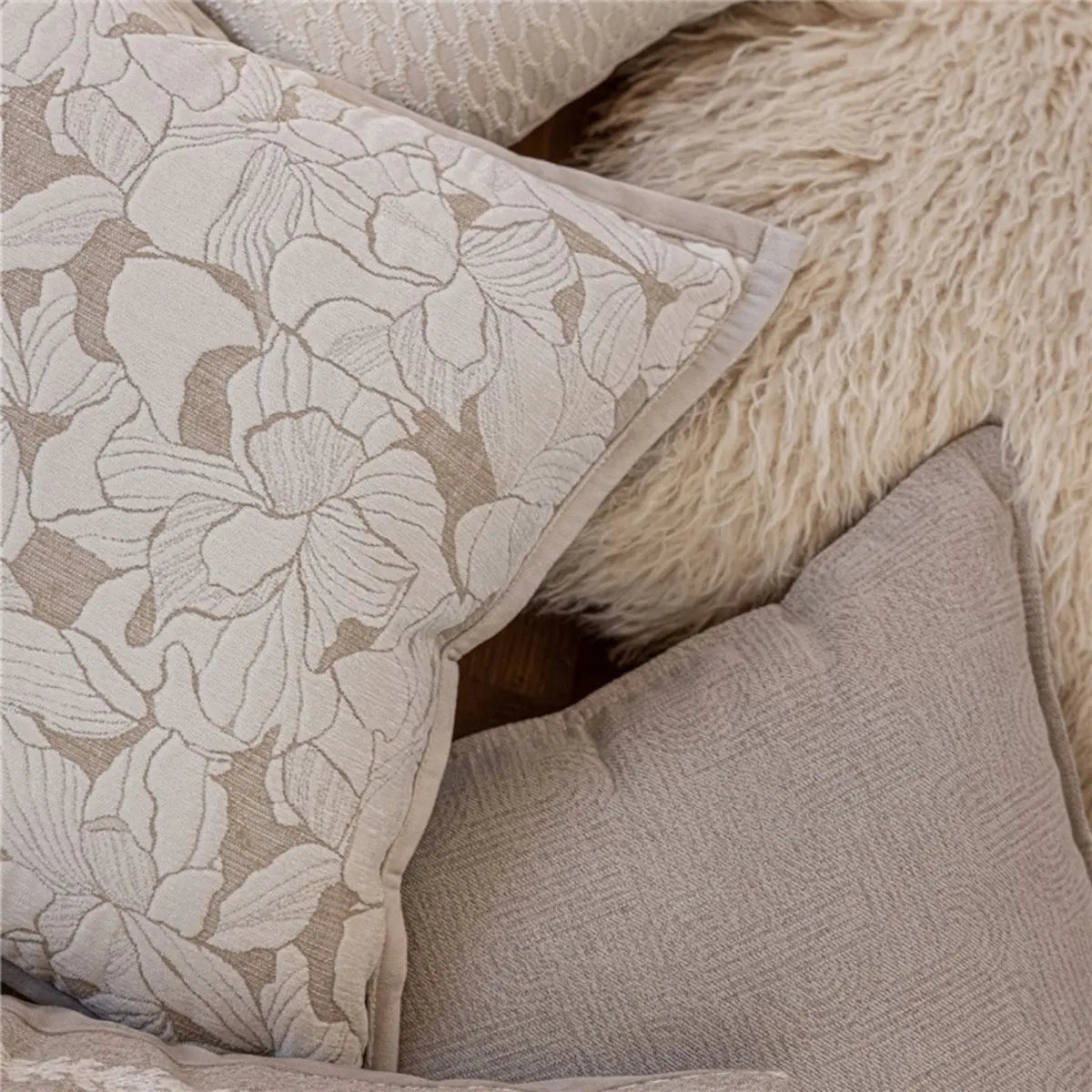 Edison Cream Cushion Cover A Speckled Space