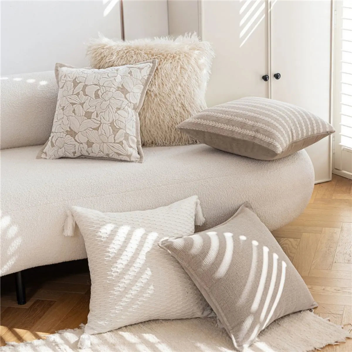 Edison Cream Cushion Cover A Speckled Space