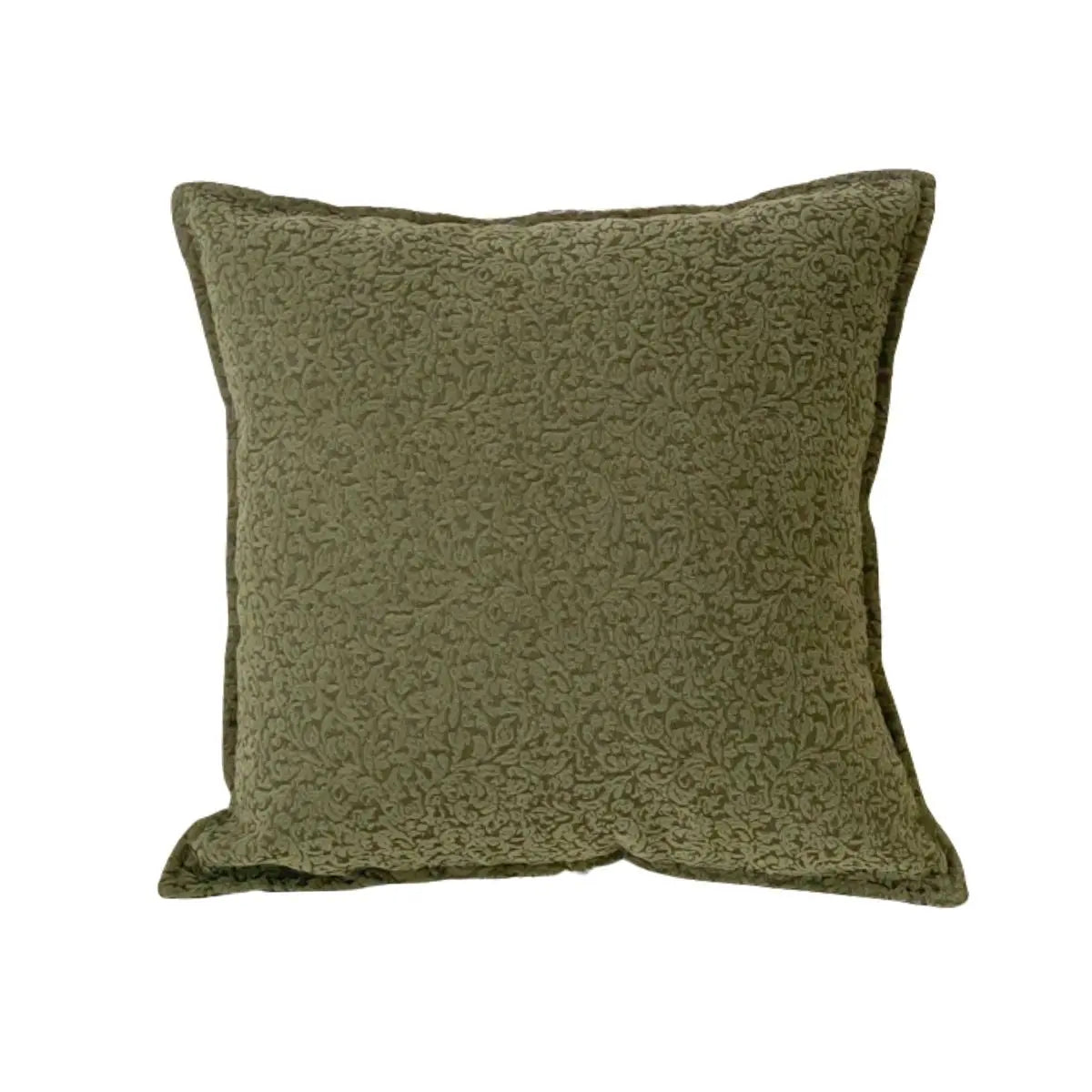 Farrah Green Floral Cushion Cover C Speckled Space