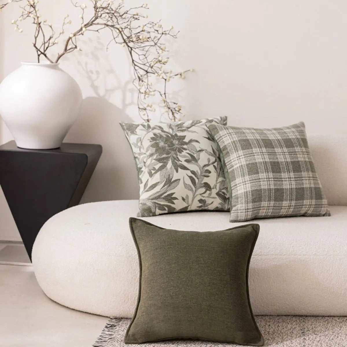 Gemma Green Cushion Cover A Speckled Space