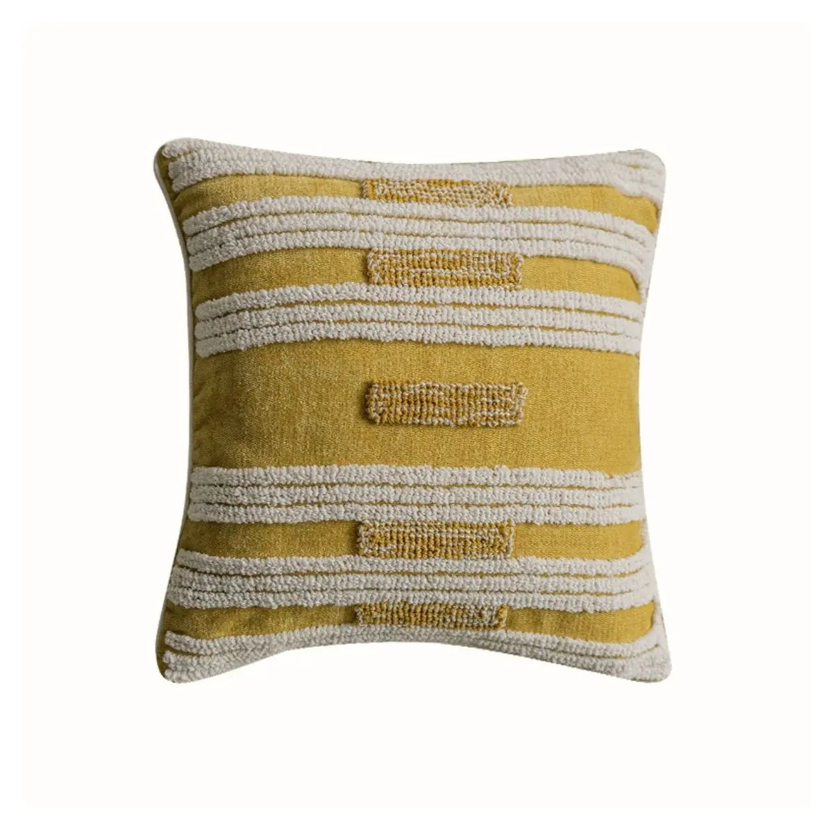 Germaine Yellow Tufted Cushion Cover A Speckled Space