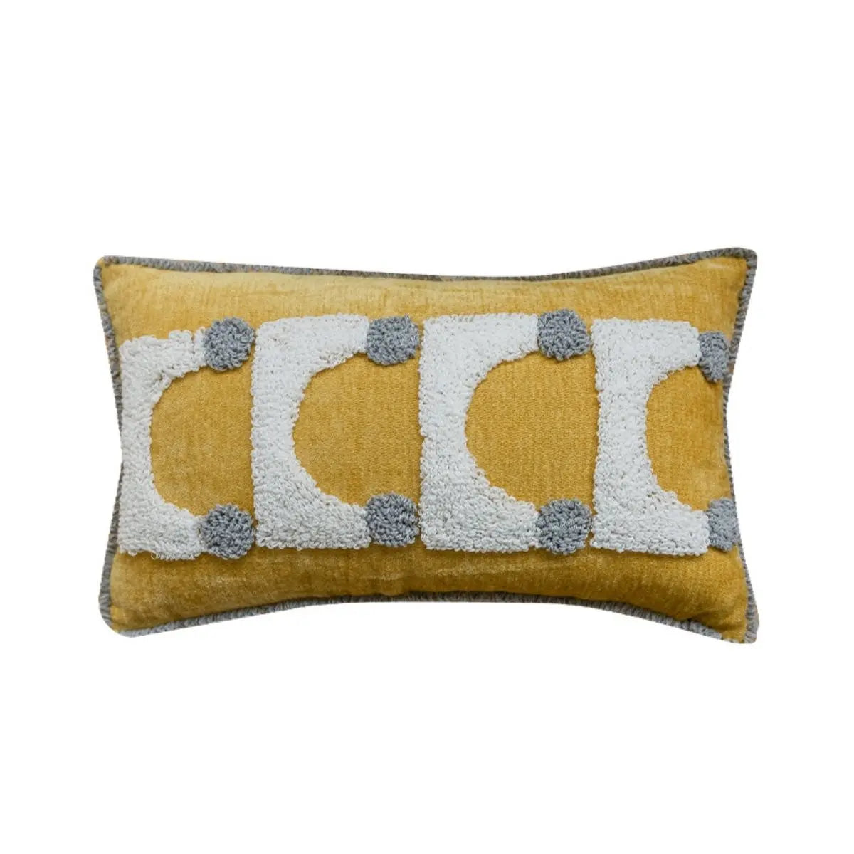 Germaine Yellow Tufted Cushion Cover D Speckled Space