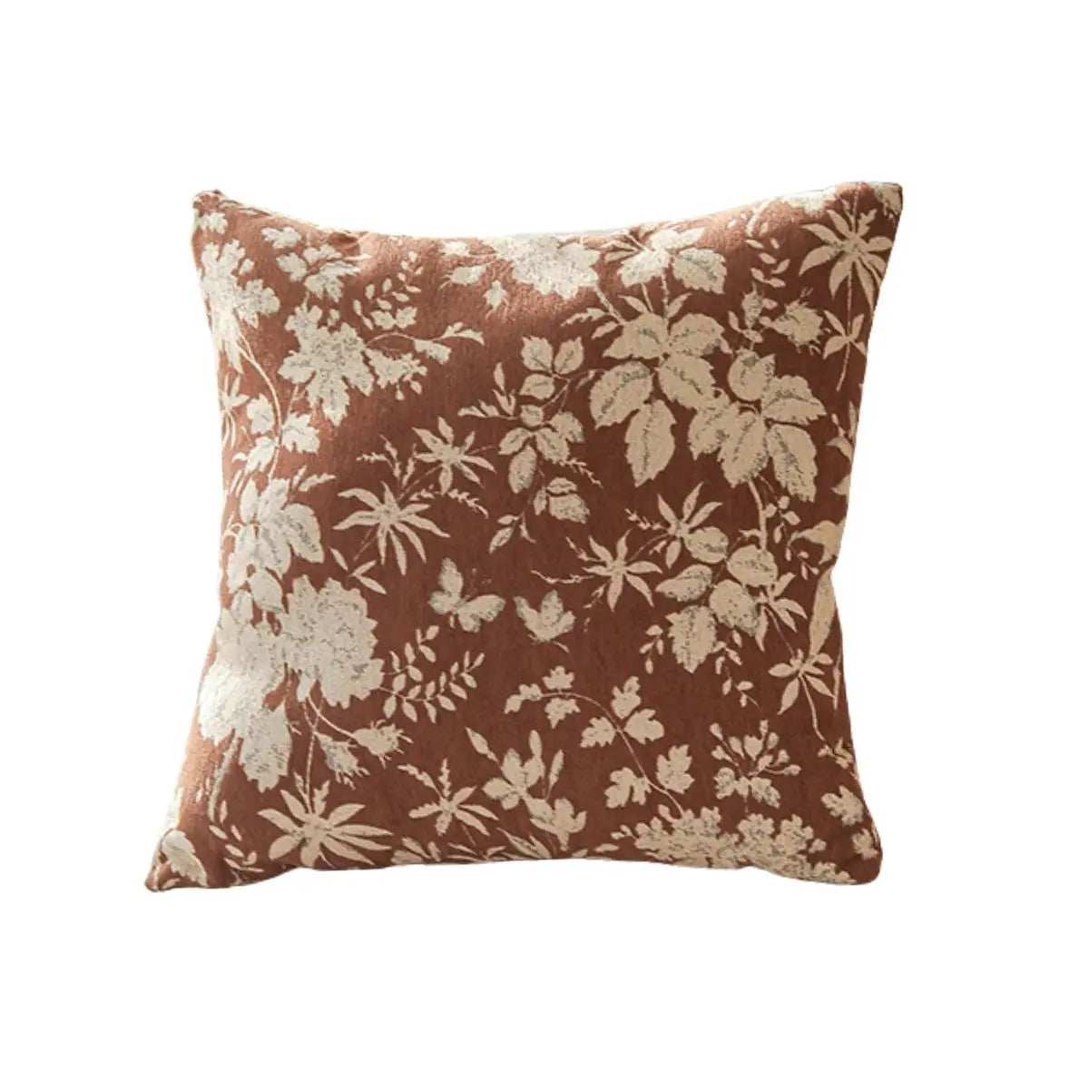 Sachi Brown Floral Cushion Cover A Speckled Space