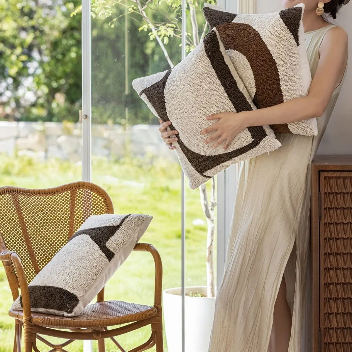 Uily Tufted Cushion Cover A Speckled Space