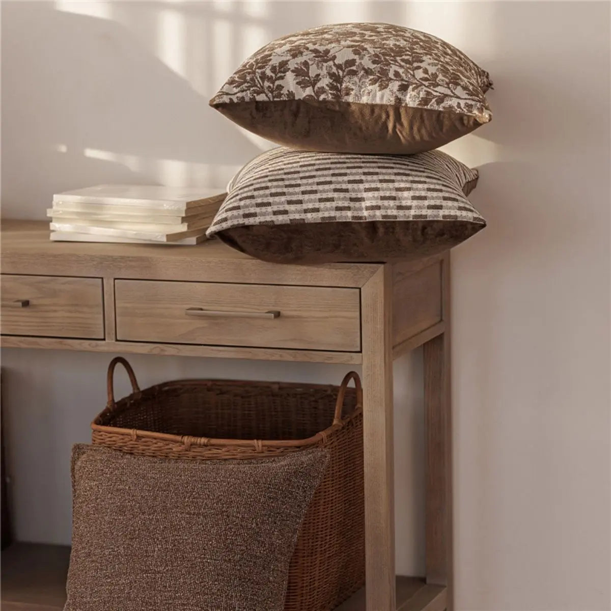 Violette Brown Cushion Cover A Speckled Space