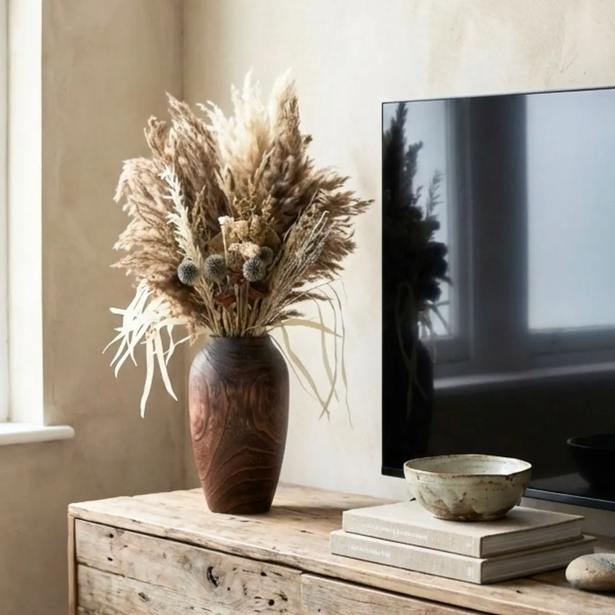 Dried Floral Pampas Arrangement B Speckled Space