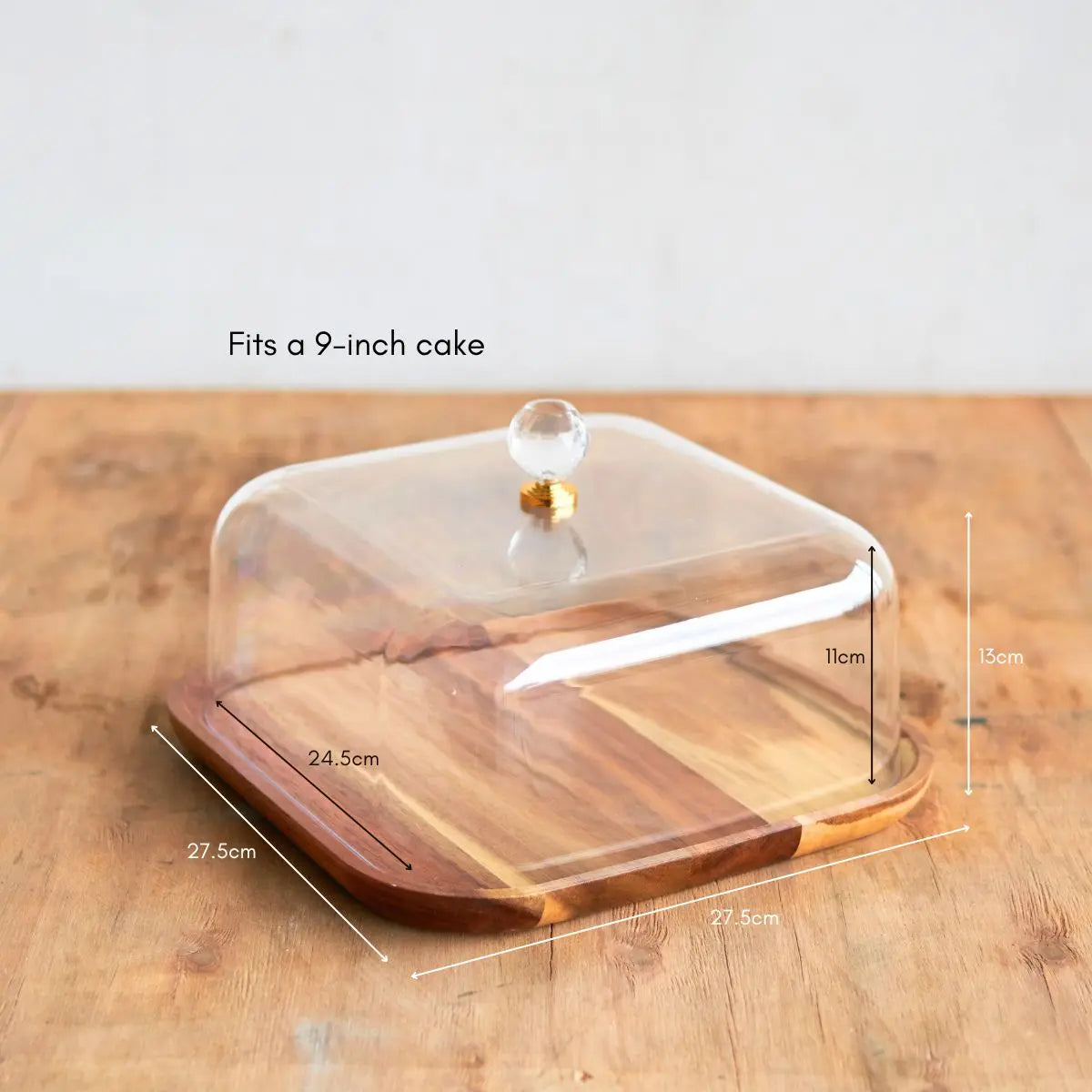 Hampton Dessert Holder with Acrylic Lid Speckled Space