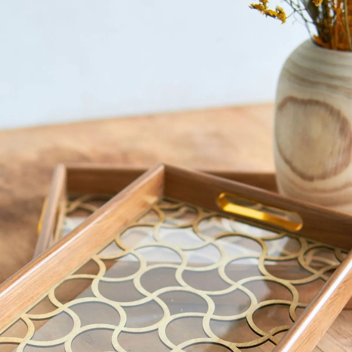 Milton Acrylic Decorative Serving Tray Speckled Space