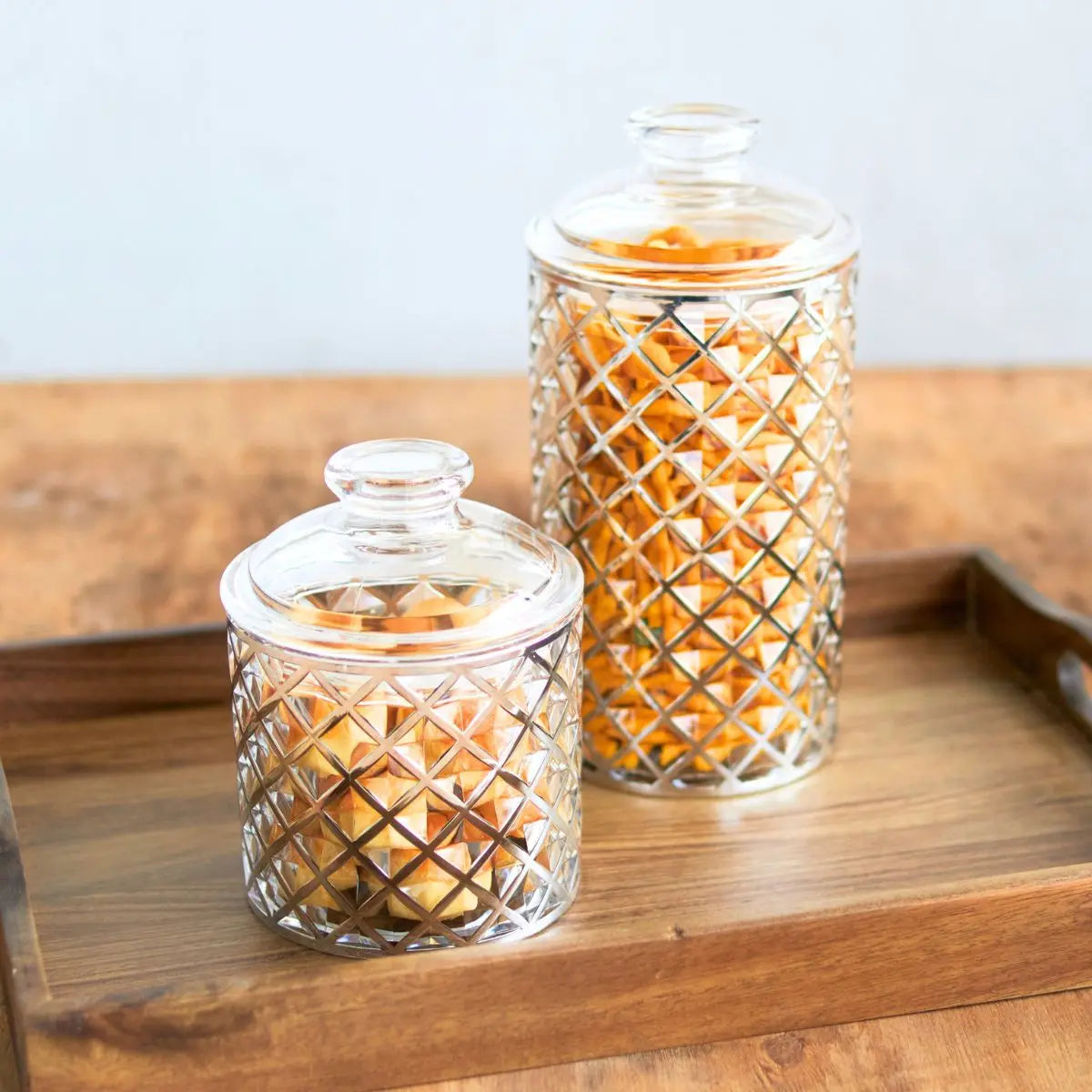Becca Air Tight Acrylic Canister Speckled Space