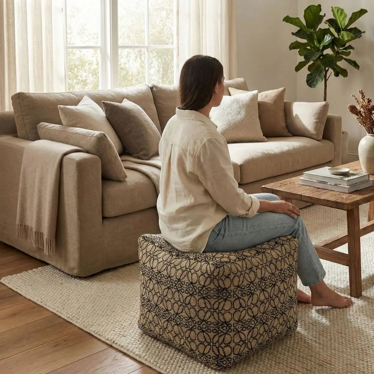 Yenly Sofa Ottoman Speckled Space