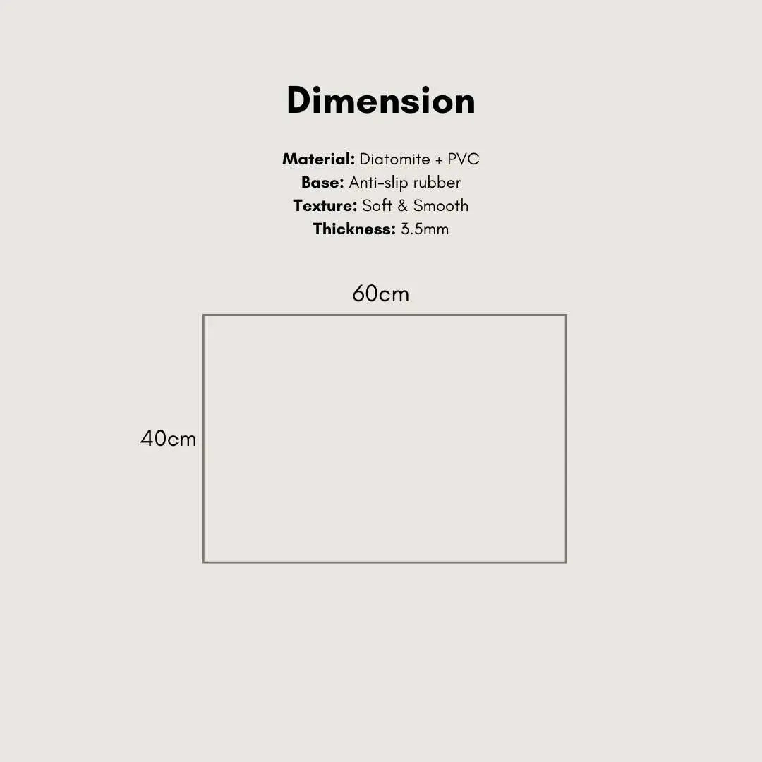 Roylser Diatomite Soft Mat - Design 15-Speckled Space
