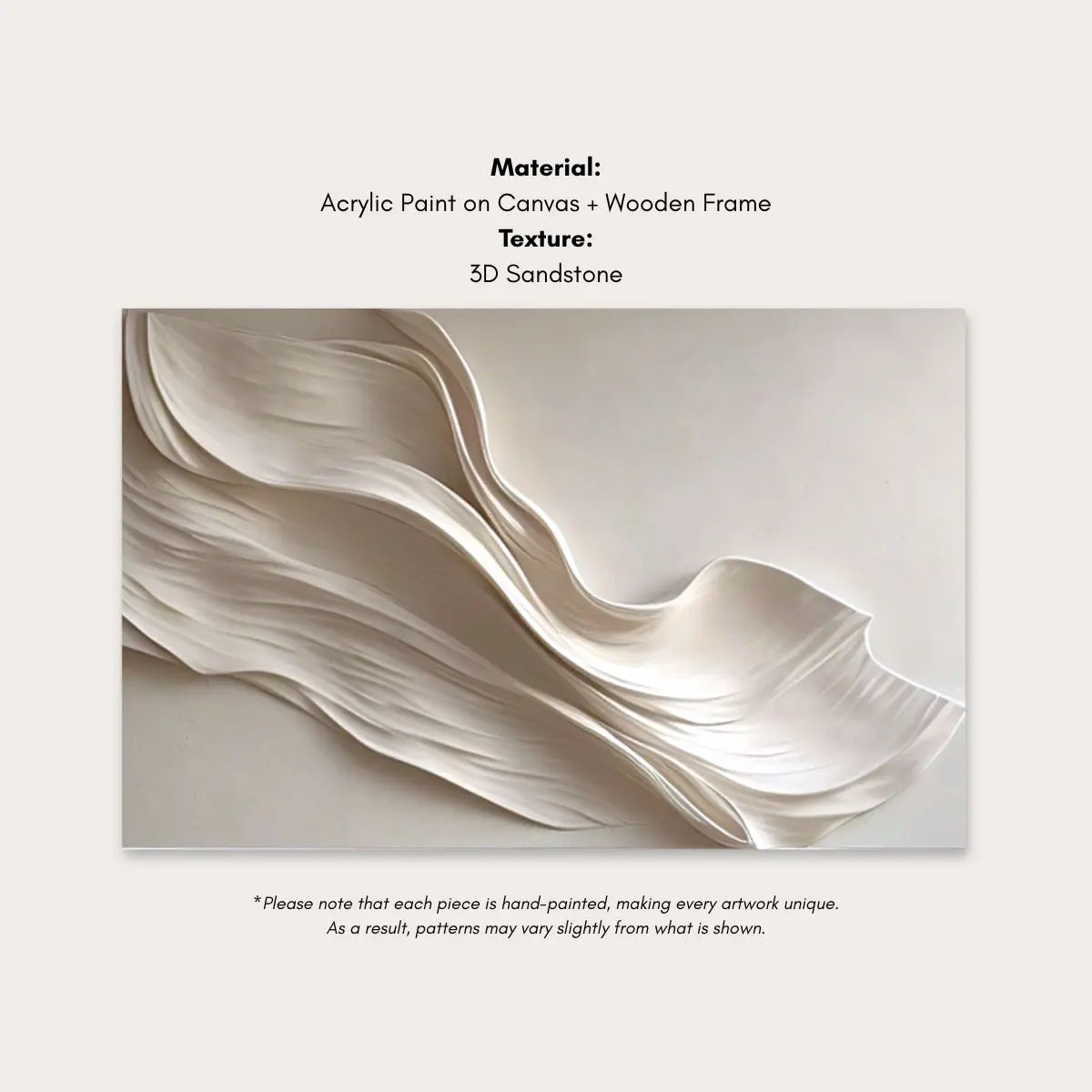 Flosanto Sandstone Canvas Hand-painted Wall Art-Speckled Space