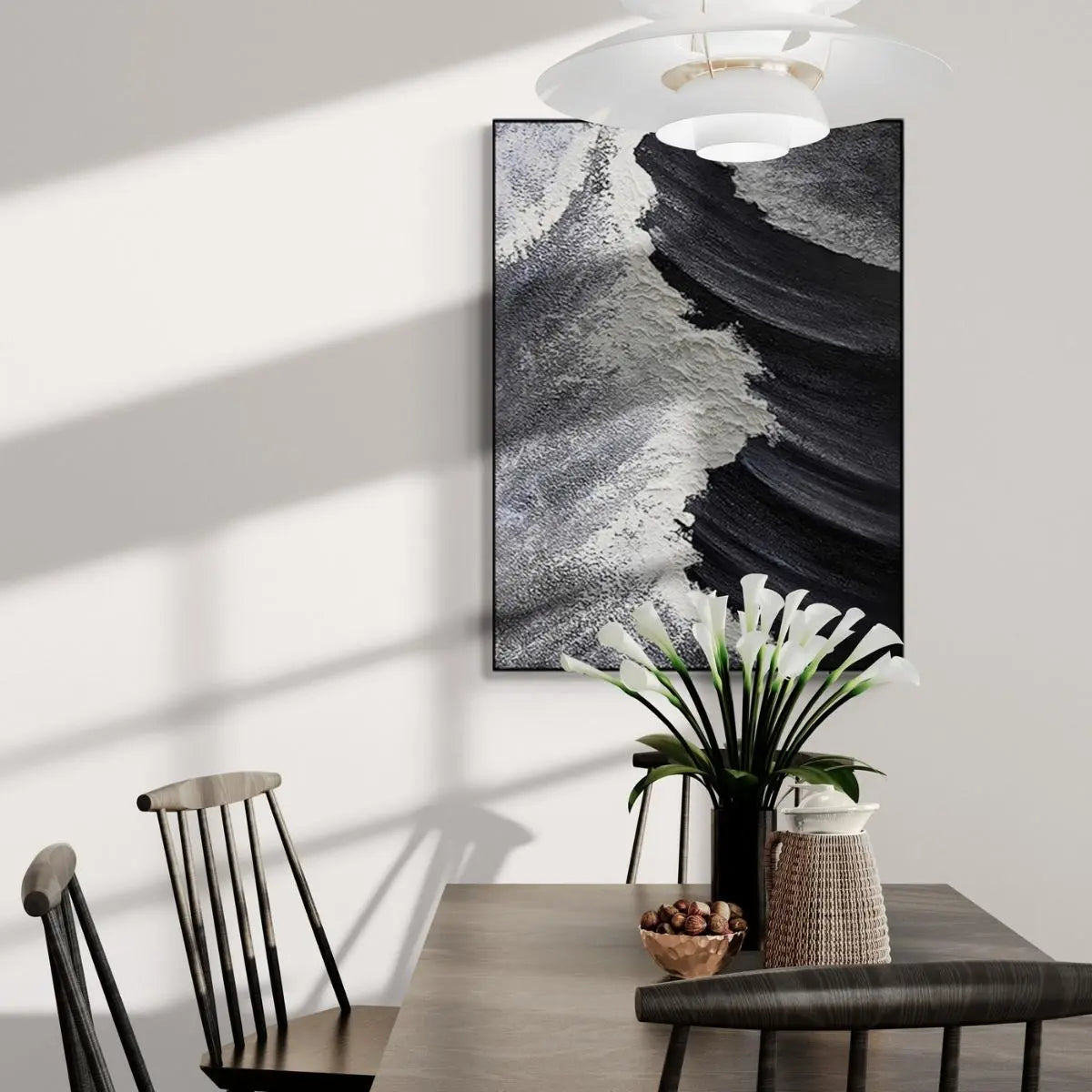 Rubea Hand-Painted Wall Art-Speckled Space