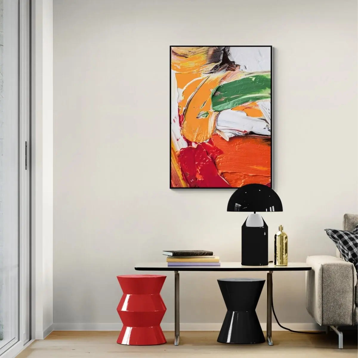 Kempo Hand-Painted Wall Art-Speckled Space