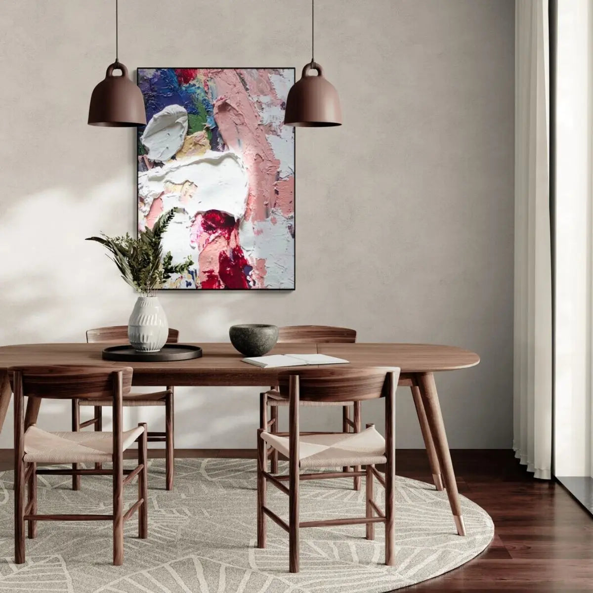 Koller Hand-Painted Wall Art-Speckled Space