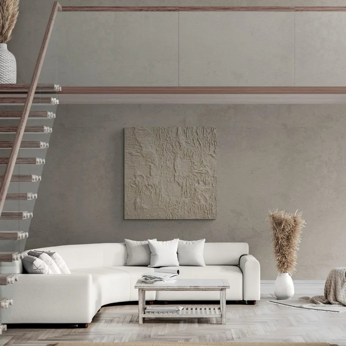 Pilao Hand-Painted Wall Art-Speckled Space