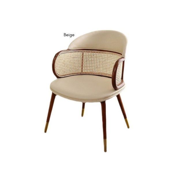 Jowell Rattan Chair with padded seat