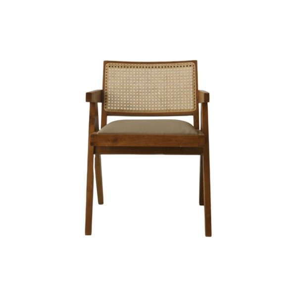 Jarett Rattan Chair with padded seat