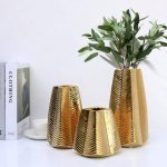 Ryker Gold Ceramic Vase