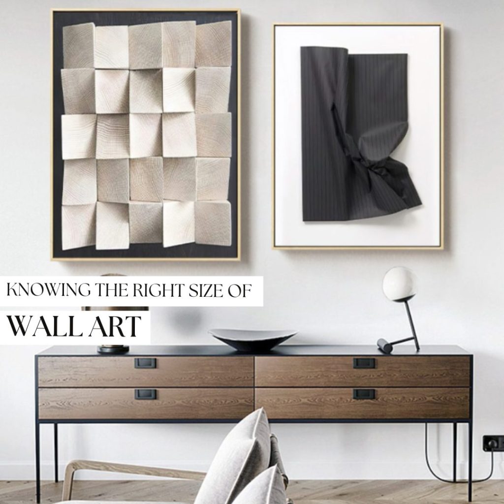 Knowing the right size of wall art