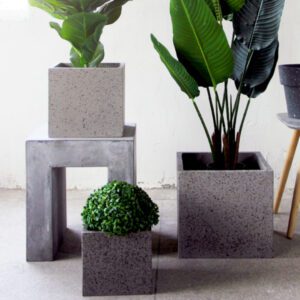 Kingsley Concrete Flower Pot