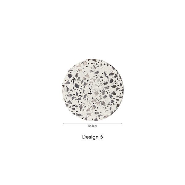 Diatomite Terrazzo & Marble Design Cup Coaster