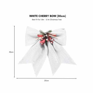Cherry White Ribbon