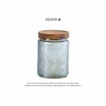 Rilea Wooden Glass Canister