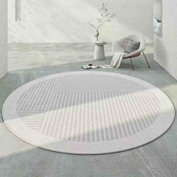 Yahaira cotton round rug