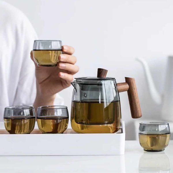 Ullier Borosilicate Glass Teapot Set
