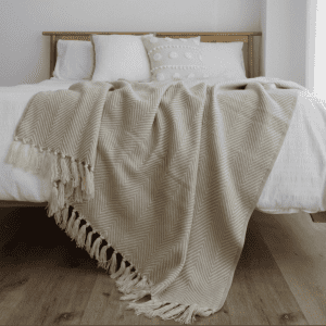 Casandra Khaki Sofa Bed Throw