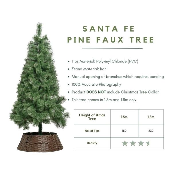 Santa Fe Pine Faux Christmas Tree