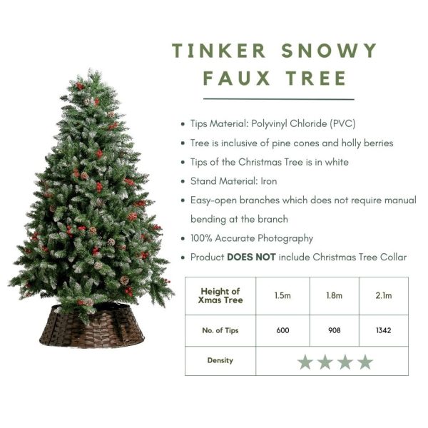 Tinker Snowy Faux Christmas Tree