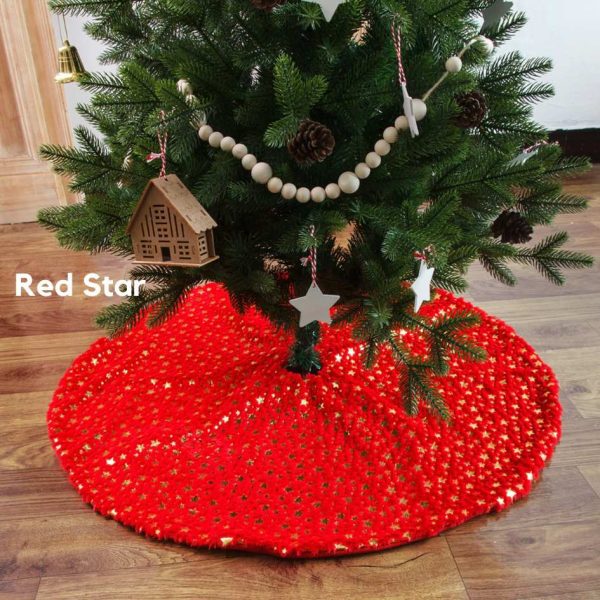 Red Star Christmas Tree Skirting
