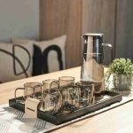 Minalo Borosilicate Grey Glass Jug Set
